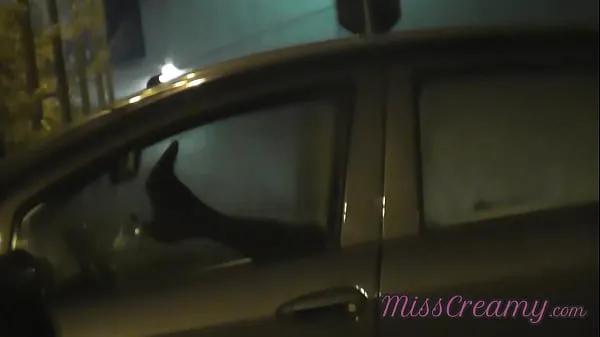 New Sharing my slut wife with a stranger in car in front of voyeurs in a public parking lot - MissCreamy clips Movies