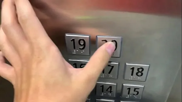 مقاطع Sex in public, in the elevator with a stranger and they catch us جديدة أفلام